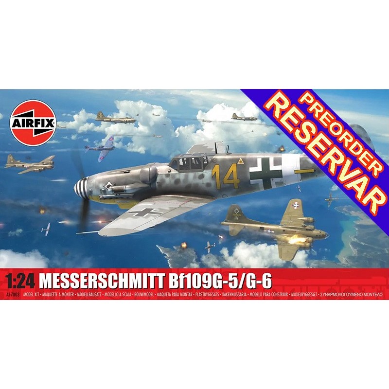 Messerschmitt Bf109G-5/G-6 GUSTAV -Escala 1/24- Airfix A17003