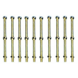 CANDELERO LATON 10MM 2 AGUJEROS (10 UNIDADES)
