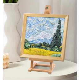 Set pintura 3D: CAMPO DE TRIGO CON CIPRESES - MADNESSTOYS 3DP34005