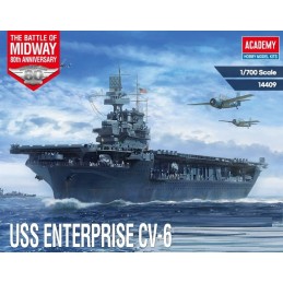 PORTAAVIONES U.S.S. ENTERPRISE CV-6 -Escala 1/700- Academy 14409