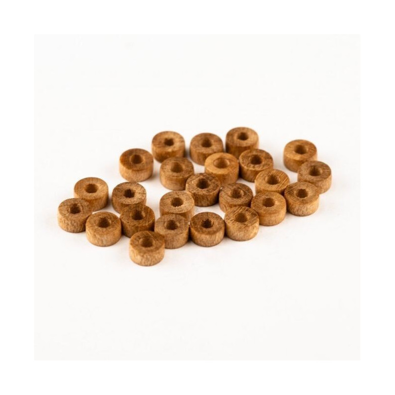 RUEDAS MADERA 4 mm (20 unidades) - AMATI 6123-05 RUEDAS MADERA 4 mm (20 unidades) - AMATI 6123-05