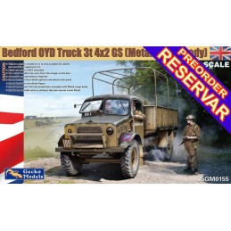BEDFORD OYD 3t 4x2 GS (Metal Cargo Body) -Escala 1/35- Gecko Model 35GM0155