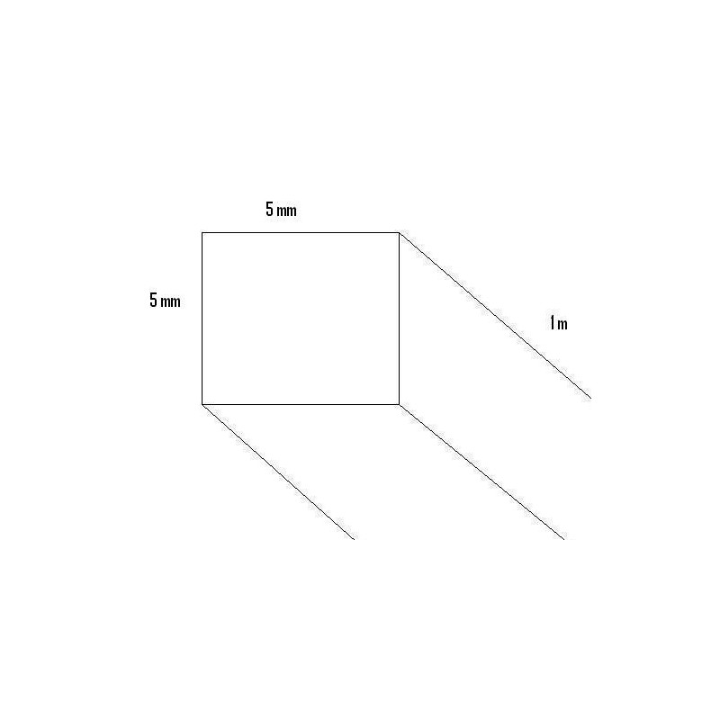 LISTON BALSA (5 x 5 x 1000 mm) LISTON BALSA (5 x 5 x 1000 mm)