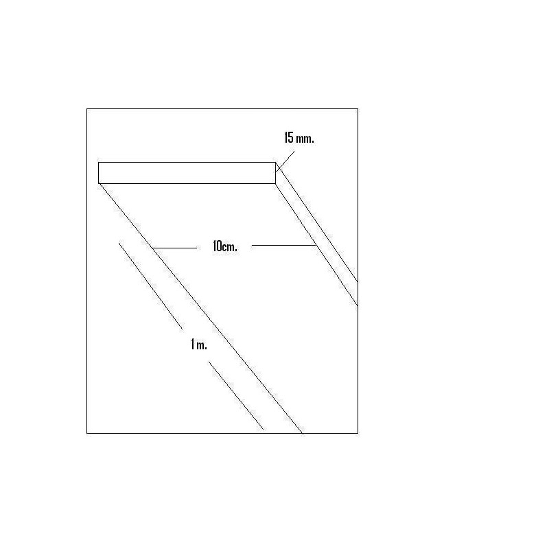 CHAPA BALSA (15 x 100 x 1.000 mm) CHAPA BALSA (15 x 100 x 1.000 mm)