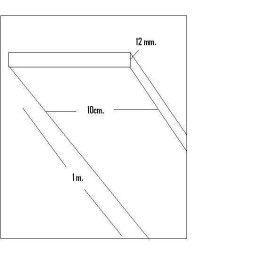 CHAPA BALSA (12 x 100 x 1.000mm)