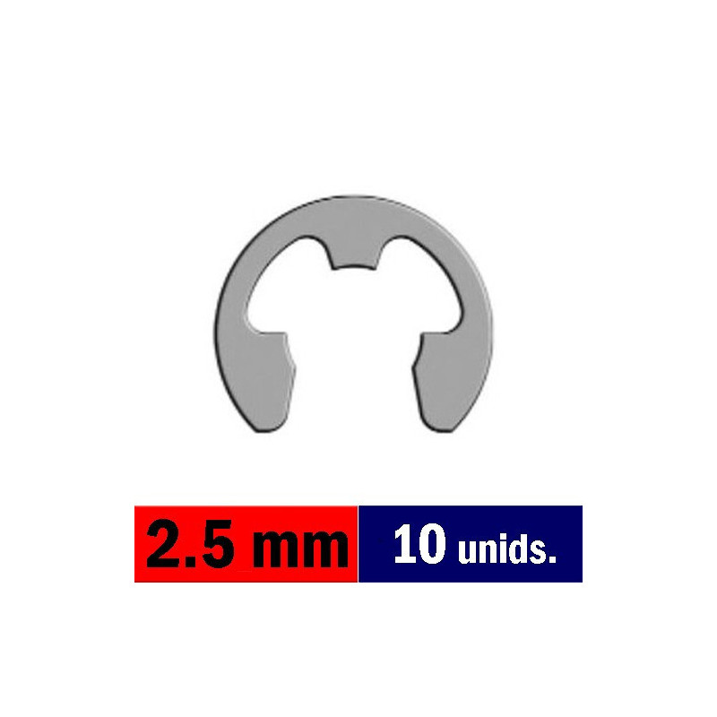 CIRCLIP TIPO E 2,5 mm (10 unidades) CIRCLIP TIPO E 2,5 mm (10 unidades)