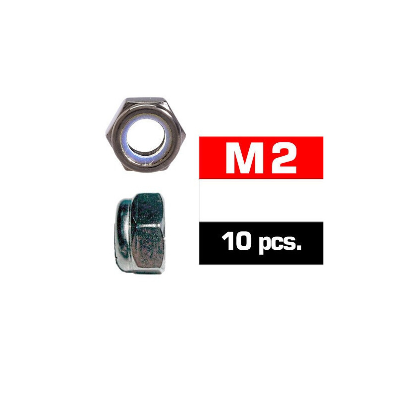 TUERCA AUTOBLOCANTE NEGRA M2 (10 unidades) TUERCA AUTOBLOCANTE NEGRA M2 (10 unidades)