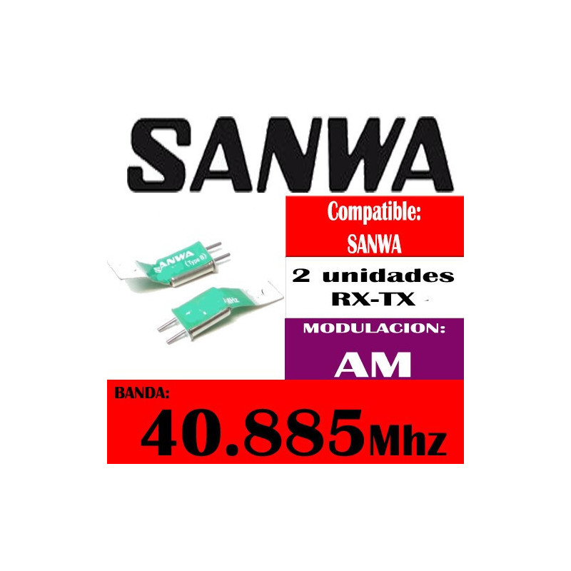 JUEGO DE CRISTAES AM 40.885 Rx/Tx JUEGO DE CRISTAES AM 40.885 Rx/Tx