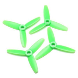 SET 4 HELICES TRIPALAS 4 x 4,5 (normal + invertida) VERDE - Gemfan 3934